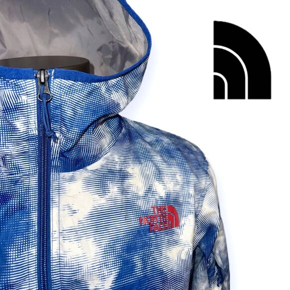 The North Face Chicago Wind Jacket Blue Cloud Camo Men's S/M D/C Rare - Picture 2 of 11